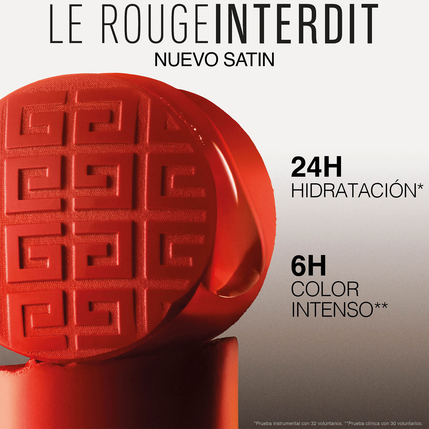 LE ROUGE INTERDIT SATÍN LABIAL SEMI MATE DE GIVENCHY (LABIAL EN BARRA CON ACABADO SATINADO)
